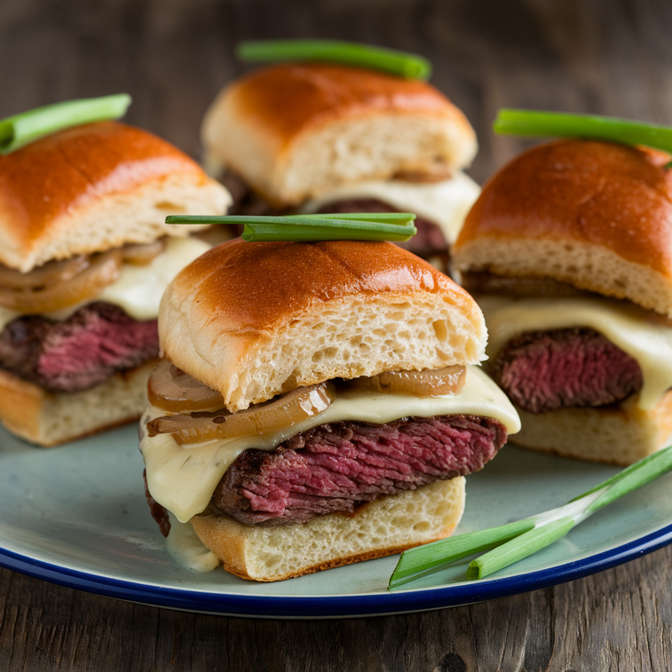 philly cheesesteak sliders